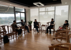 邱文丰会见奥博信息总裁黄文俊