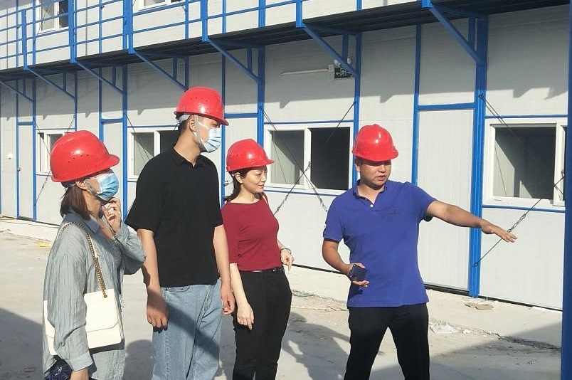 广晟通信胡建萍赴三龙湾考察智慧工程项目建设现场